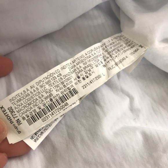 ZARA Trafaluc striped asymmetric top - Picture 5 of 6